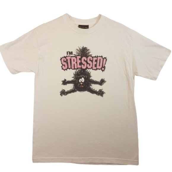 MARSHLANDS CANADA Graphic Tee Shirt Medium US M Statement Quote Animal Pets Cats - Picture 1 of 11